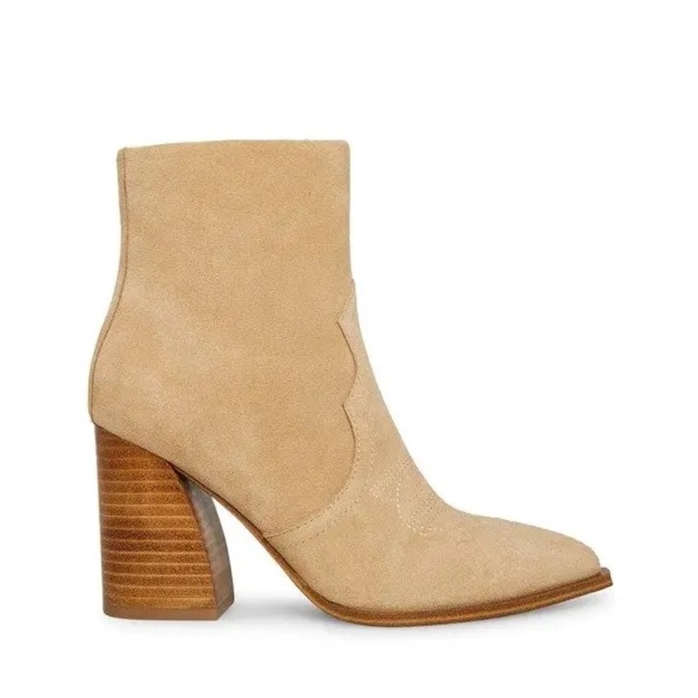 Sand Suede Steve Madden Booties